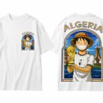 T shirt Algeria luffy World Cup 2026