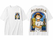 T shirt Algeria luffy World Cup 2026